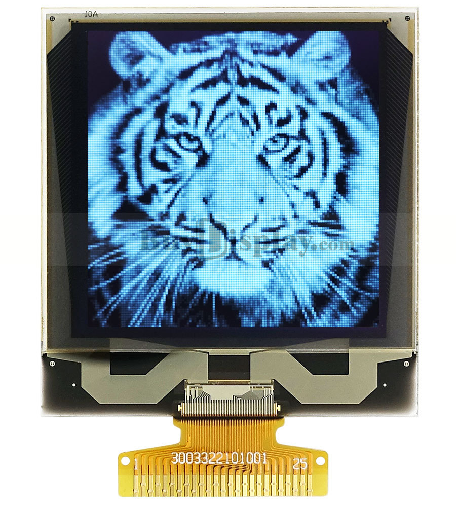 White 1.5 inch Grayscale OLED