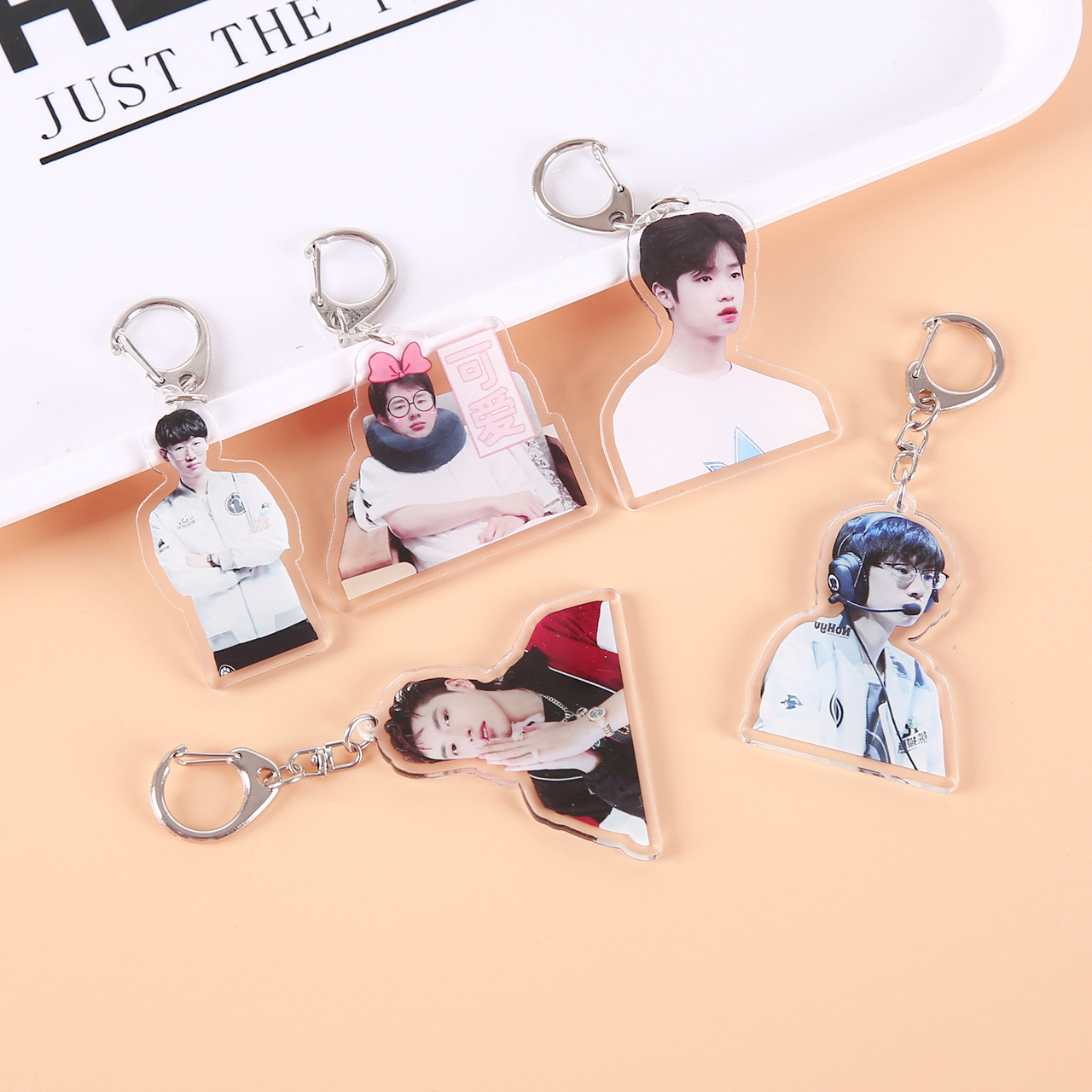 Cartoon creative acrylic keychain