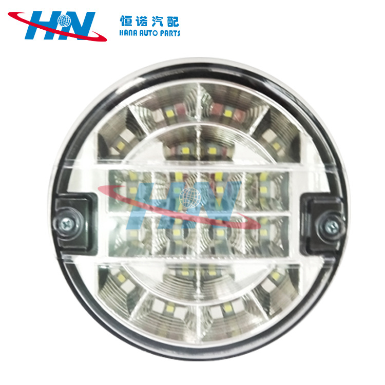 En stock suministro Universal remolque luz redonda 18LED camión luz lateral logística vehículo hamburguesa bomba de luz vehículo luz de conducción