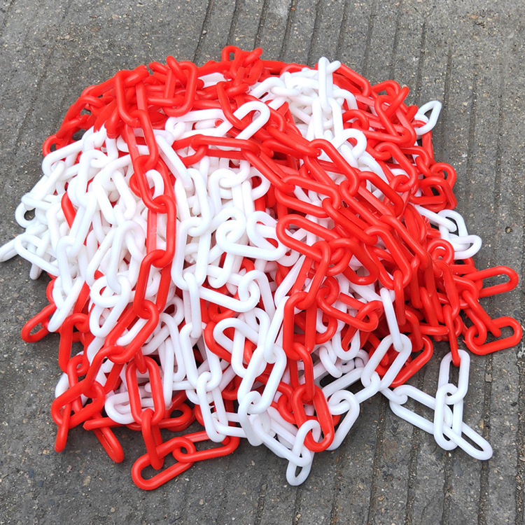 6mm交通塑料链条警示链条链条路锥链条黄黑/红白链子隔离护栏