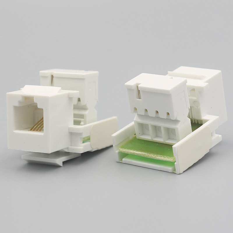电话模块 CAT3语音电话插座RJ11接口打线模块 二芯或四芯线都适用