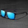 Classic square multicoloured sunglasses suitable for men and women solar-powered