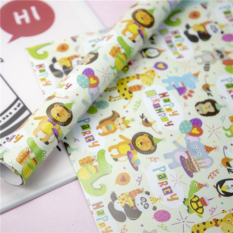 Graduación Día DE LOS NIÑOS dibujos animados lindo regalo de cumpleaños regalo caja de regalo papel de envolver jardín de infantes hecho a mano protección del medio ambiente producción de papel