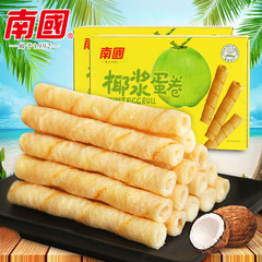Southern Food Hainan specialty coconut milk egg roll 180g coconut milk sandwich thin egg roll biscuits casual snacks