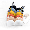 Invisible cotton straps, thin underwear, glossy push up bra, Japanese wireless bra, strapless