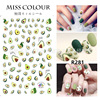Fake nails, kids nail stickers, decorations, strawberry, nail decoration, sticker, flowered