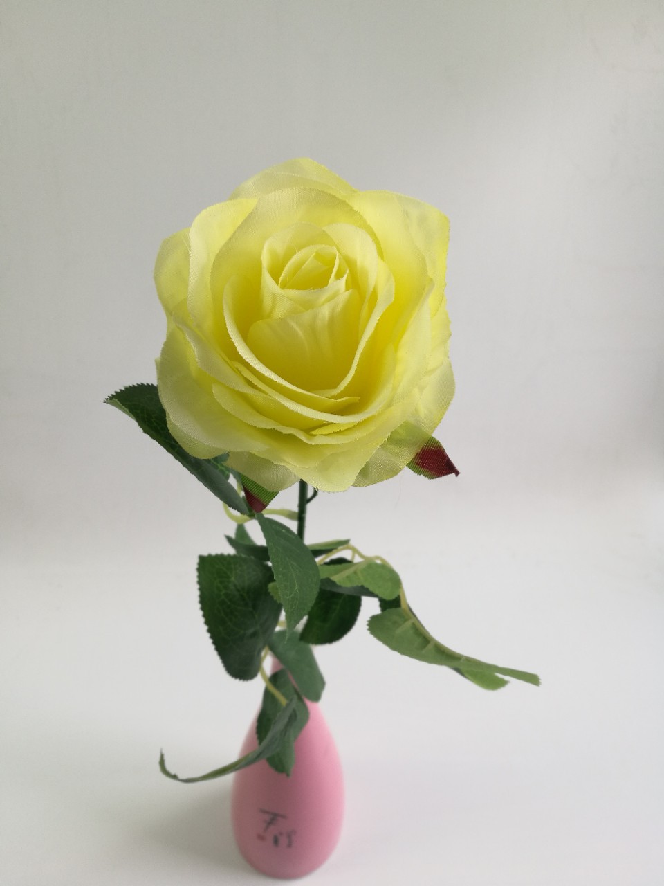 Rosa única imitación flor de seda flor flor artificial flor decoración flor fábrica directa
