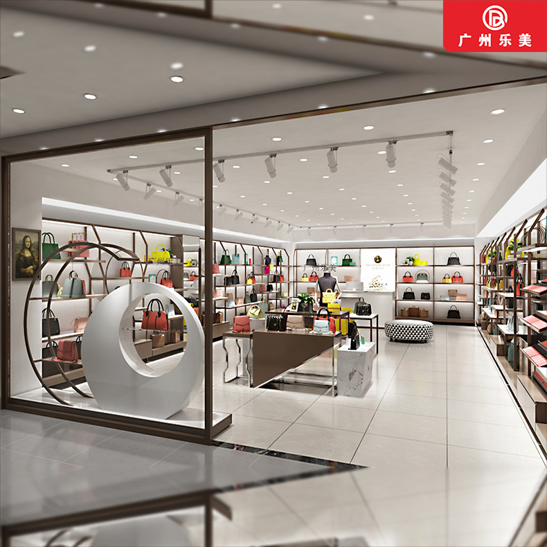 设计高柜背柜展示柜展示架整店输出效果图施工图平面设计