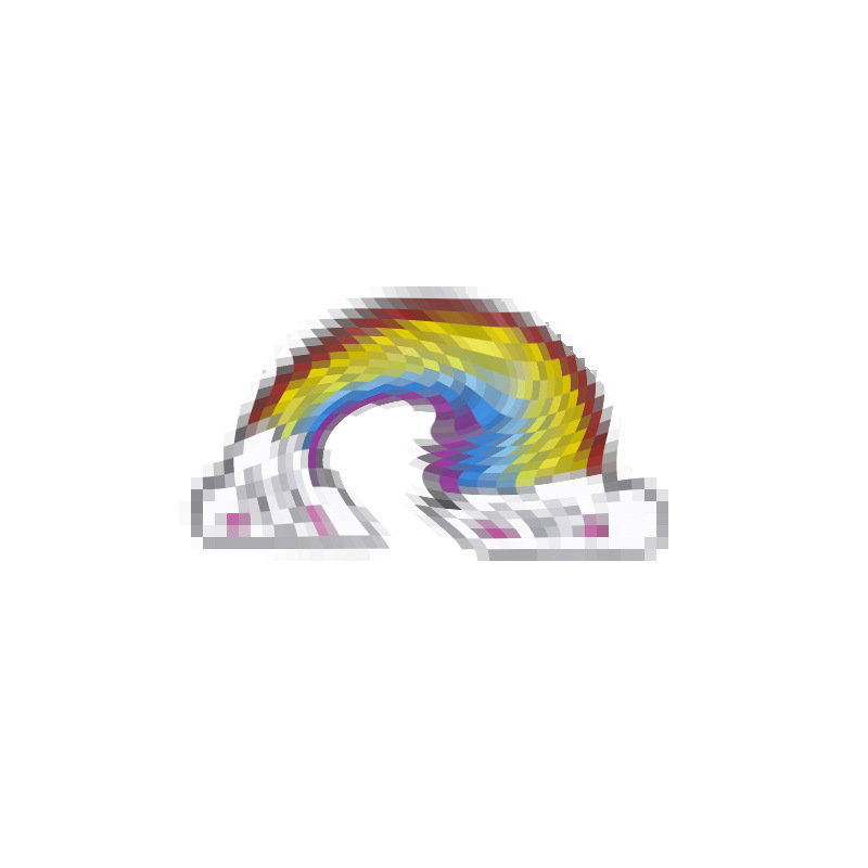 Cartoon Cute Colorful Rainbow Brooch display picture 5