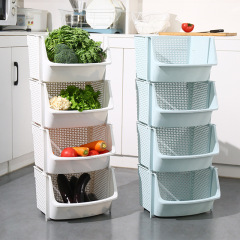 Kitchen rack vegetable floor-standing multi-layer vegetable basket vegetable rack supplies household toy snack storage rack