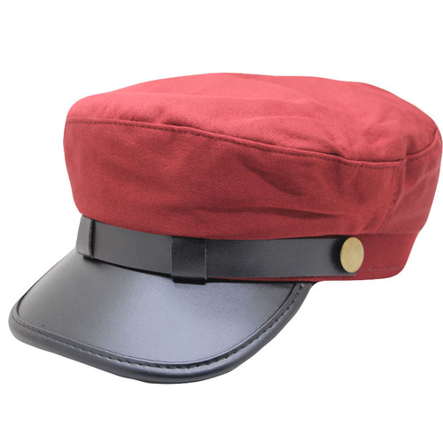 Beret women's Korean style autumn and winter personality retro flat-top hat Internet celebrity British beret youth peaked hat men