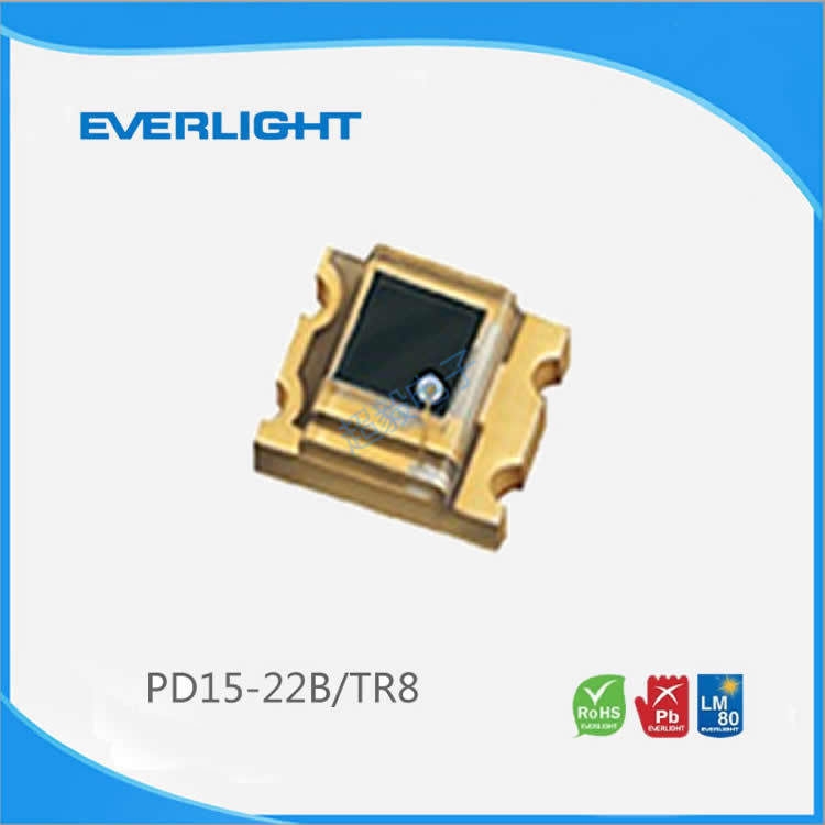 台湾亿光Everlight 红外线接收管PD15-22B/TR8 940nm贴片红接收管
