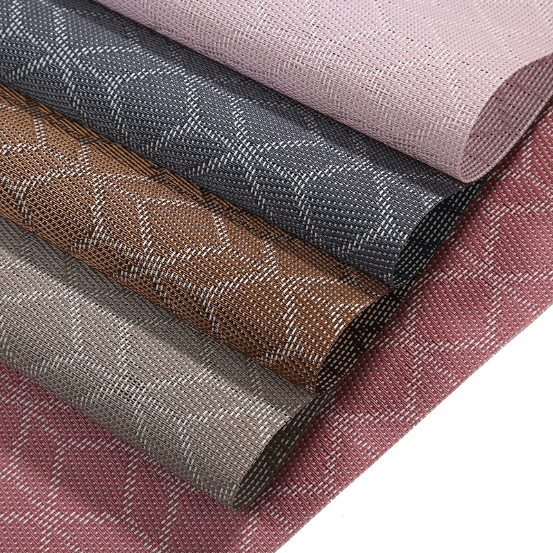 厂家直销特斯林西餐垫 酒店防滑隔热餐桌垫欧式方形PVC西餐垫批发详情图10