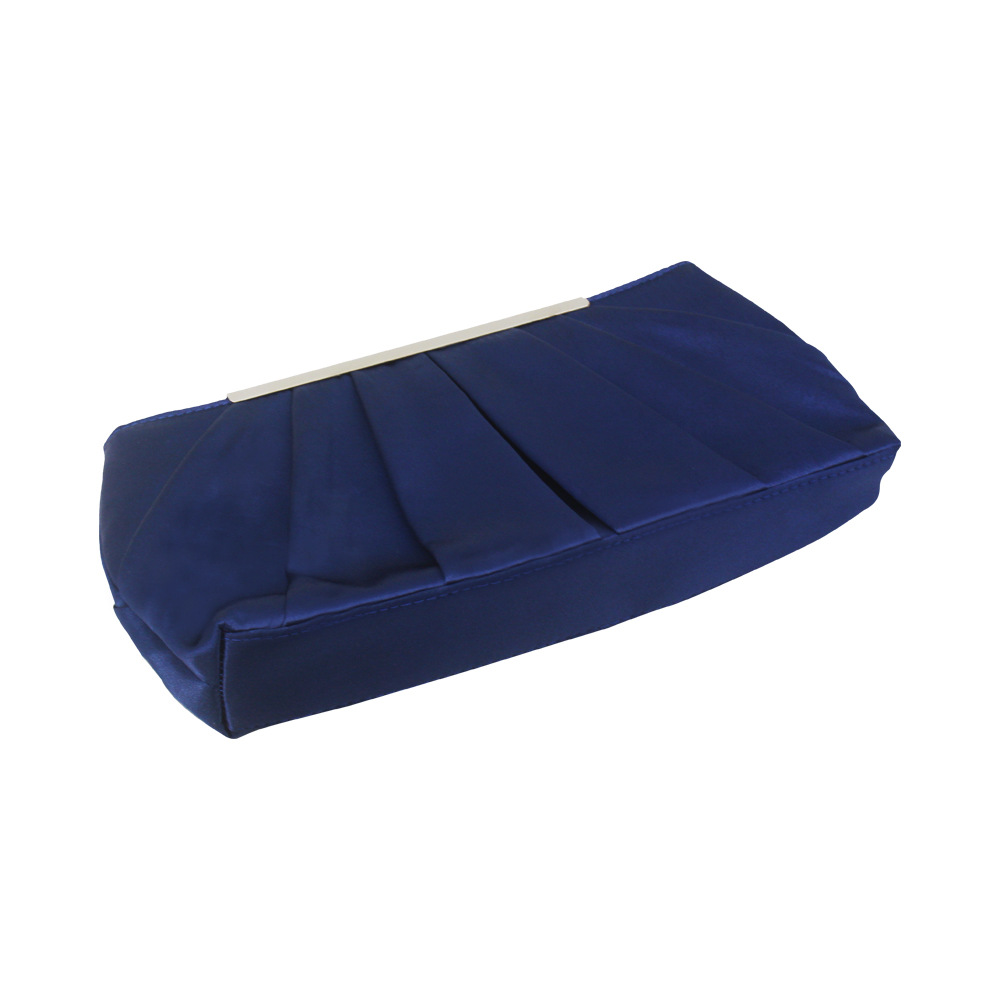 135g Weight Dark Blue Black Pink Silk Solid Color Square Evening Bags