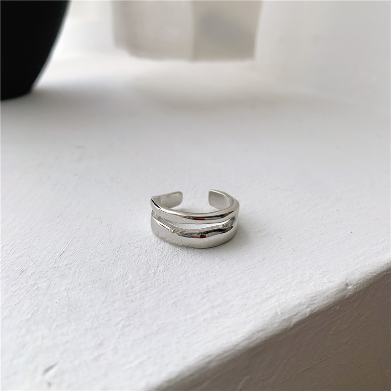 Wavy Lined Double Cutout Ring display picture 6