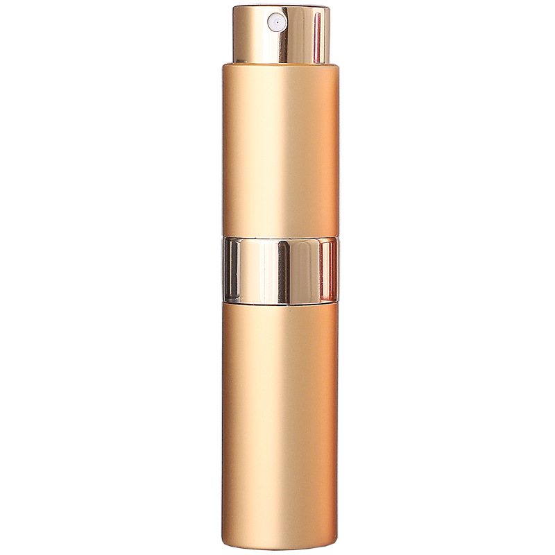 Botella de perfume giratoria de 8ml botella de perfume portátil sub-botella de vidrio tubo de lápiz labial botella de spray cosmético botella vacía