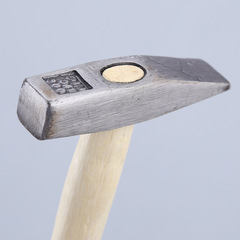 Wholesale Lambo Road No. 45 steel fitter's hammer construction electrician flat head hammer 200g labor-saving wooden handle fitter's hammer