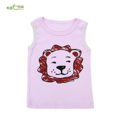 中小童韩版工字休闲运动螺纹男童薄款纯棉儿童背心纯棉夏一件代发|ru