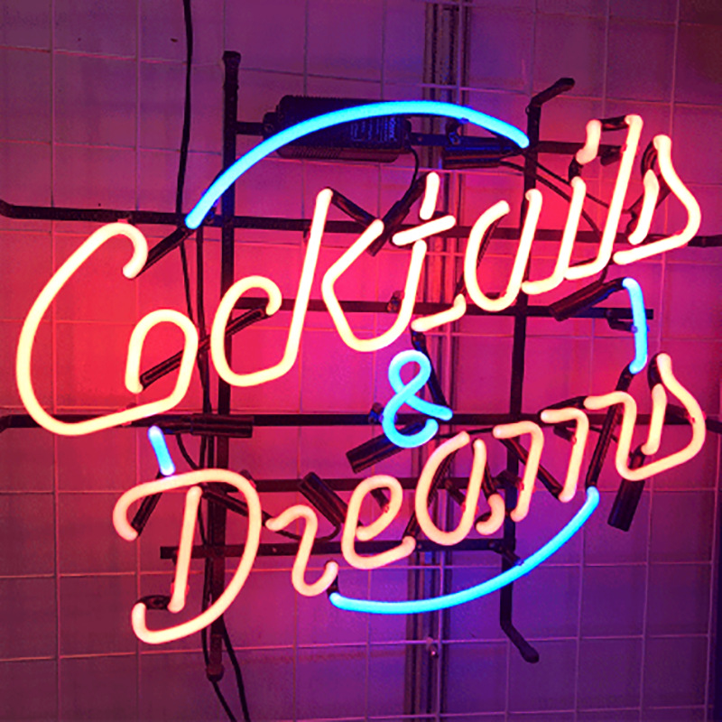 广州玻璃霓虹灯造型加工酒吧霓虹标识定制创意装饰ins玻璃霓虹灯