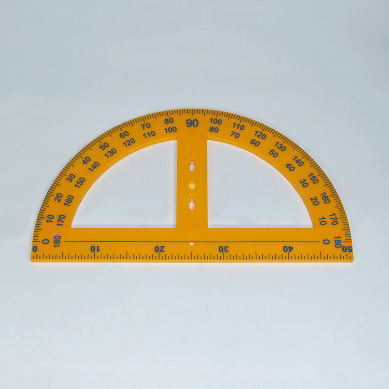 20004塑料量角器教师演示用大号绘图数学实验器材教学仪器