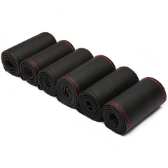 納帕頭層牛皮手縫方向盤套 四季通用真牛皮汽車把套