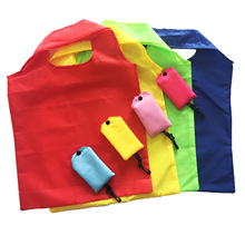 摺叠环保购物袋190T尼龙收纳便携手提袋涤纶可折叠手提袋