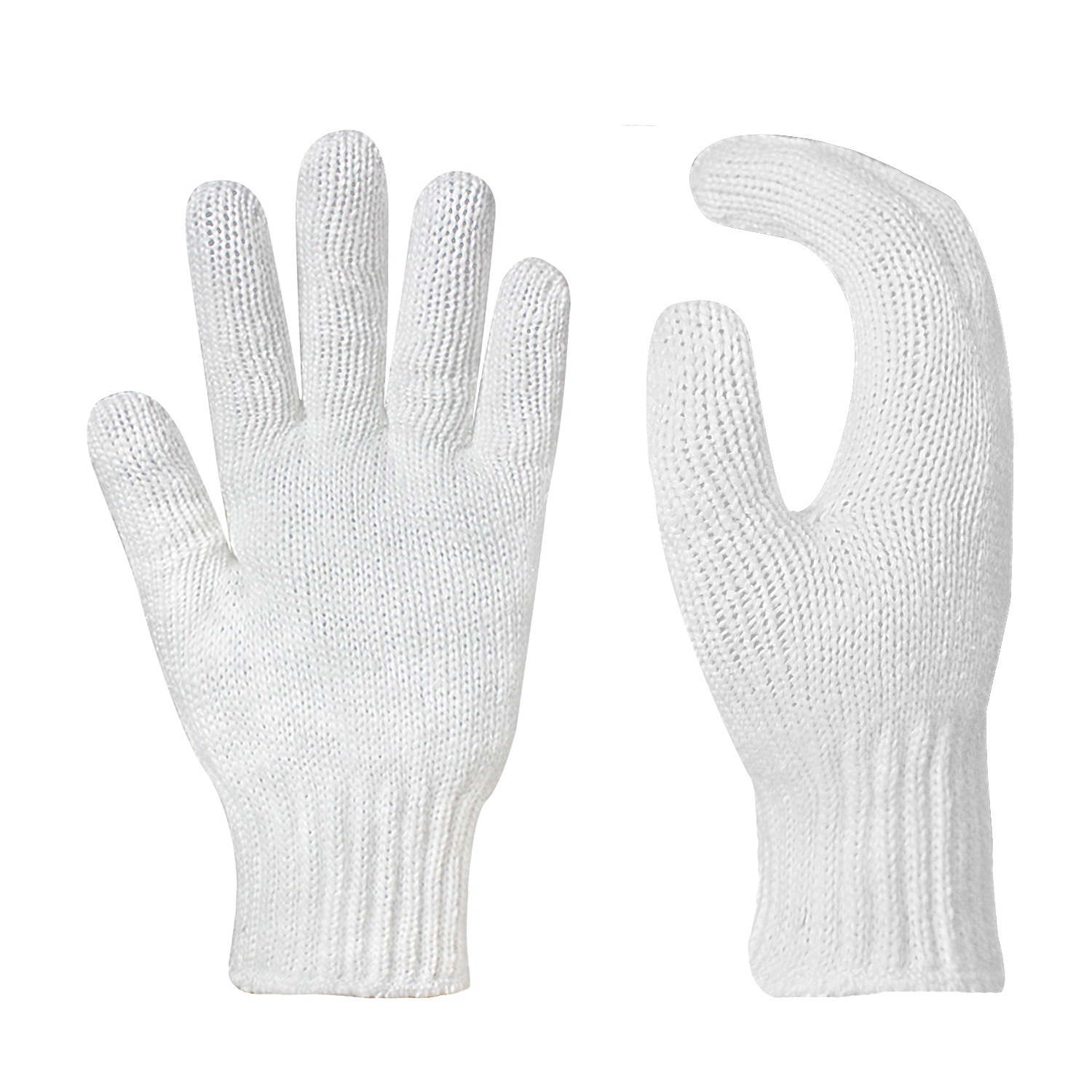 纯白保暖劳保手套耐磨及礼仪表演厂家直供男女通用也可加点塑防滑