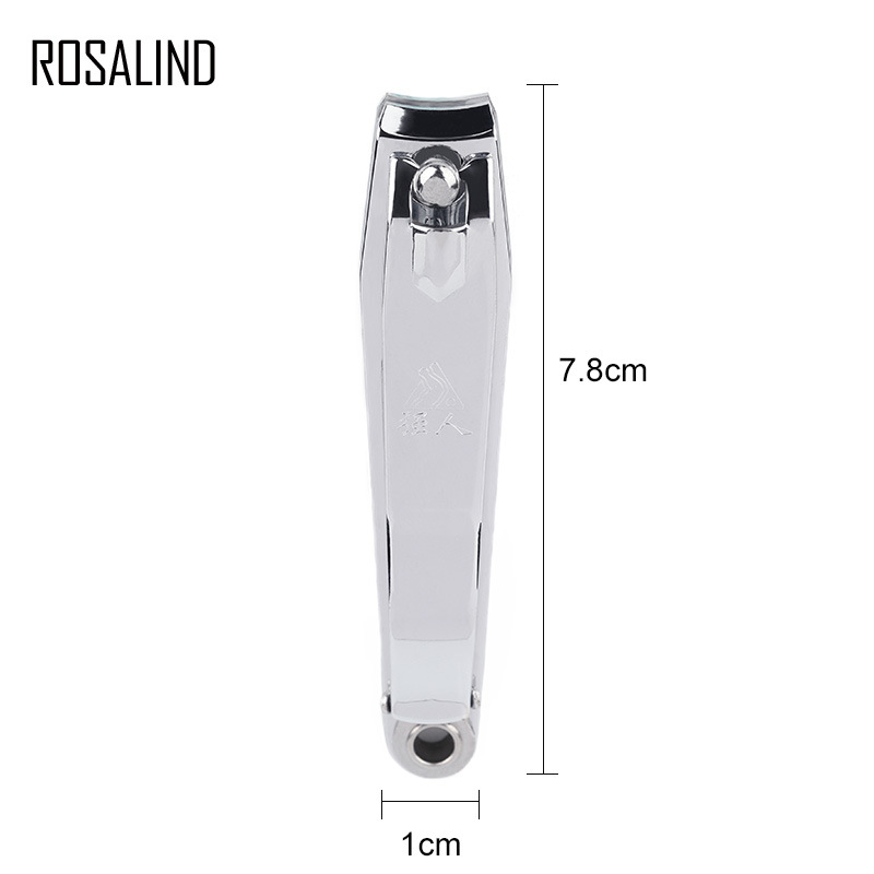 不锈钢指甲钳带锉片家用平口指甲刀 日常修甲指甲剪 美甲护甲工具