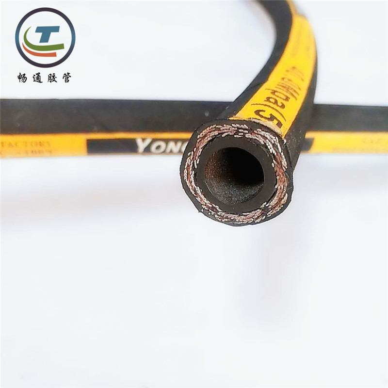 双层钢丝编织 橡胶高压油管 高压胶管  工程机械专用高压油管