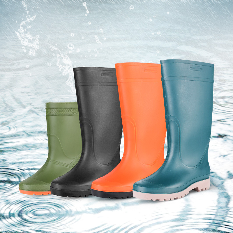 上海双钱pvc非洲雨靴金矿工地水鞋外贸大码水靴哑光沙面劳保雨鞋|ru