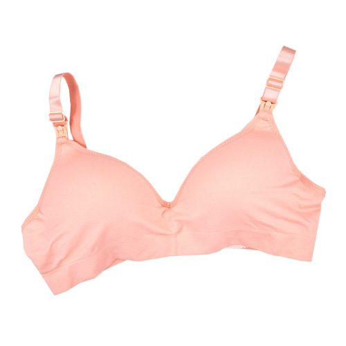 Pregnancy plus size maternity underwear seamless women's nursing bra front button push-up anti-sagging large cup bra