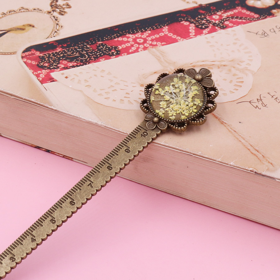 Marcador de flores de aleación-amarillo