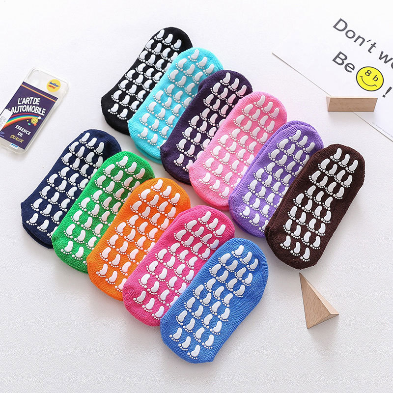non-slip floor Socks thickening Dispensing adult Towel socks indoor children Trampoline Parenting Early education wholesale