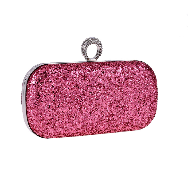 Bolso De Cena Con Embrague De Diamantes, Bolso De Anillo Súper Flash, Caja Dura, Bolso Cuadrado Pequeño, Cadena, Bolso De Mujer display picture 12