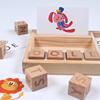 Wooden brainteaser, teaching constructor, toy, English, training, wholesale