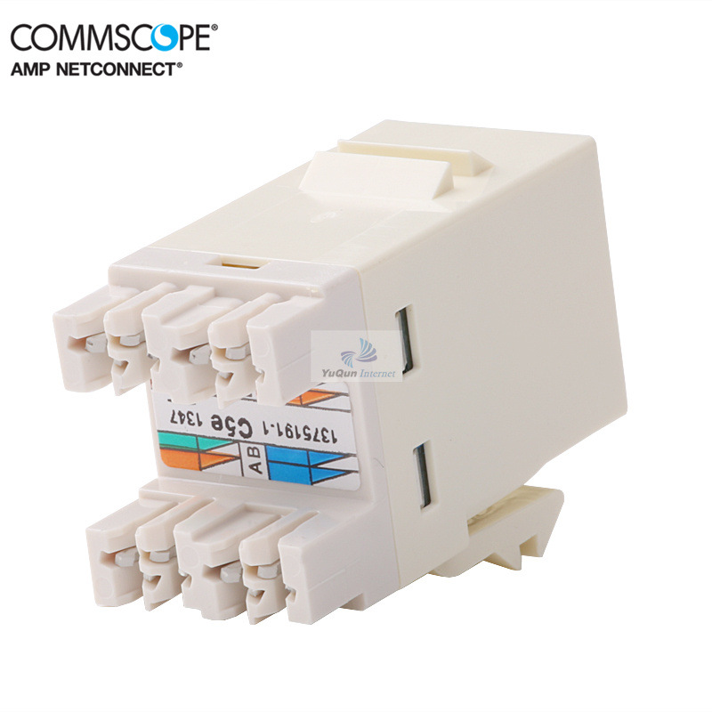 康普原AMP超五类模块 8-1375191-1  安普超五类配线架模块