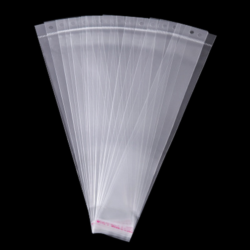 新款项链饰品筷子包装袋透明卡头自粘袋塑料OPP袋子供应厂家批发