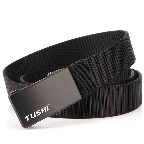2019 New Belt Men's Automatic Buckle Business Casual Belt Men's Belt Nylon Belt Manufacturer Wholesale