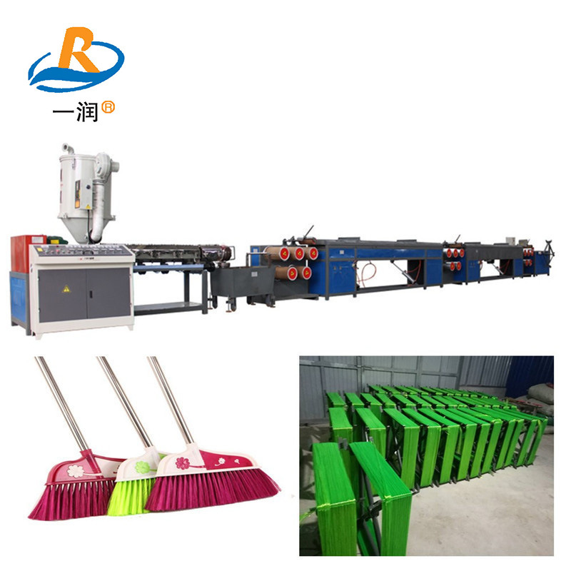 莱州一润机械厂扫把丝拉丝机PET圆丝灯笼线刷丝拉丝机设备生产线