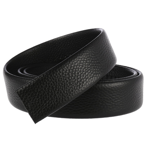 Double toe-layer cowhide belt strip, men's automatic buckle belt body LY35-3603