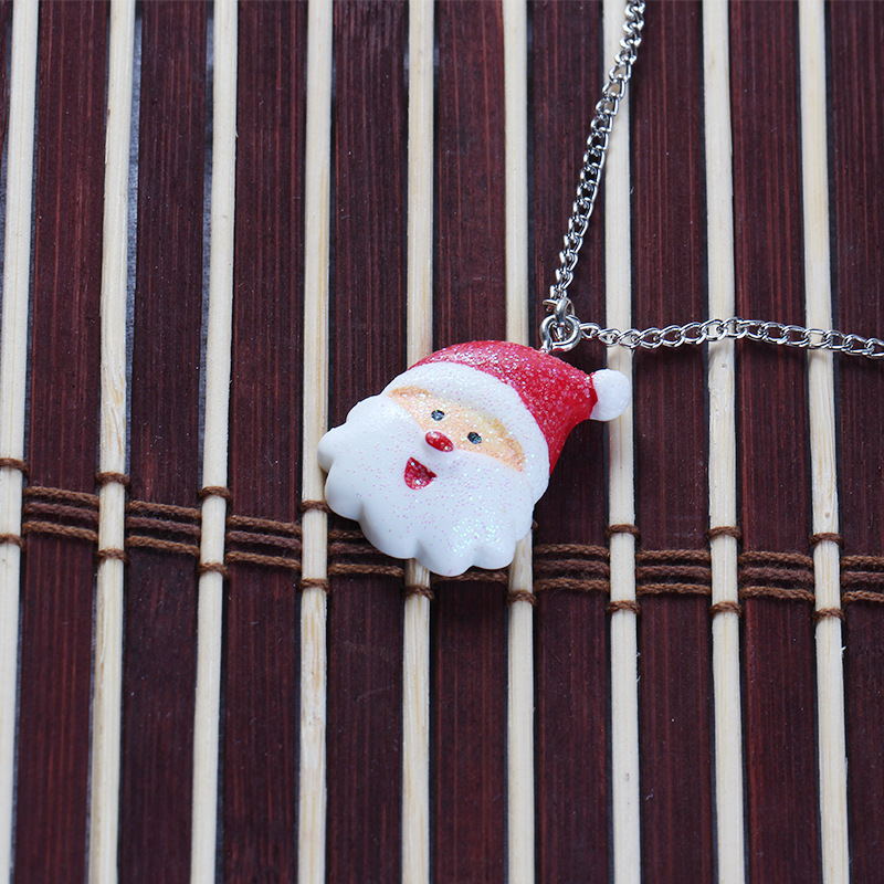 Cute Cartoon Acrylic Colored Santa Gift Earrings display picture 6