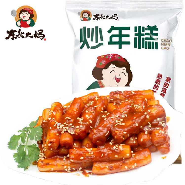 东北大妈炒年糕 韩式辣酱炒年糕条270G/袋自带酱包 炒年糕批发|ms
