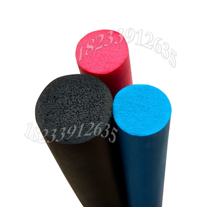 EPDM椭圆型海绵橡胶条 彩色海绵发泡密封条高弹性减震密封条