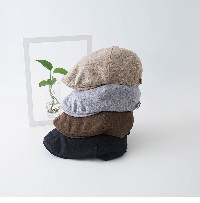 Neue Koreanische Leinen Vorwärts Hut frauen Sommer Dünne Retro Baskenmütze Casual Vielseitige Ente Zunge Hut Herrenmode Herbst und winter_voghion.com