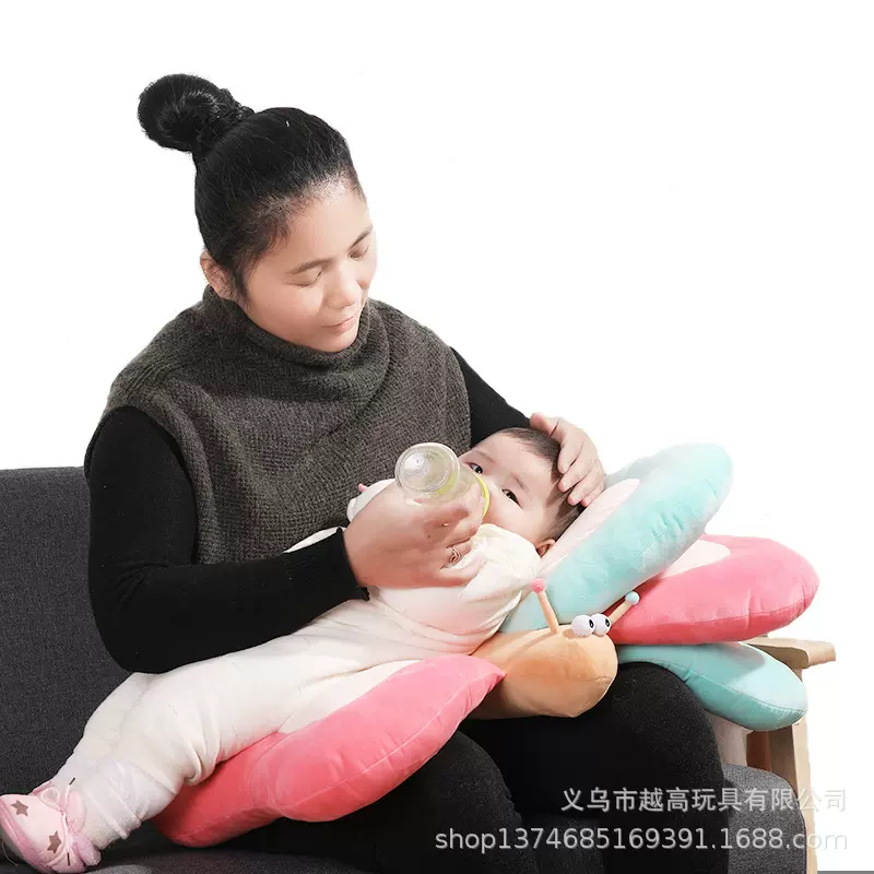 新款可调节高度哺乳枕 新生婴幼儿多功能喂奶授乳垫跨境热销腰靠