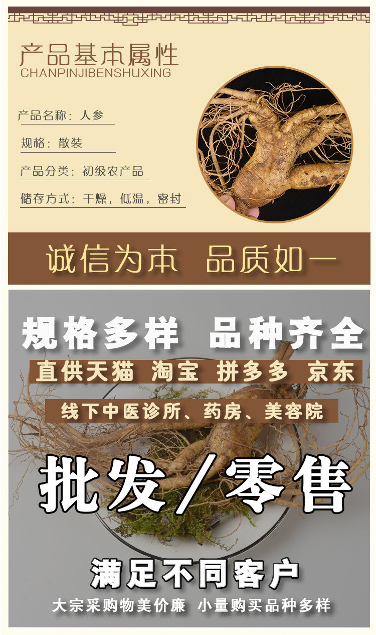 Fresh Ginseng Root (Panax ginseng) — Whole Fresh Ren Shen for Cooking & Decoction overview