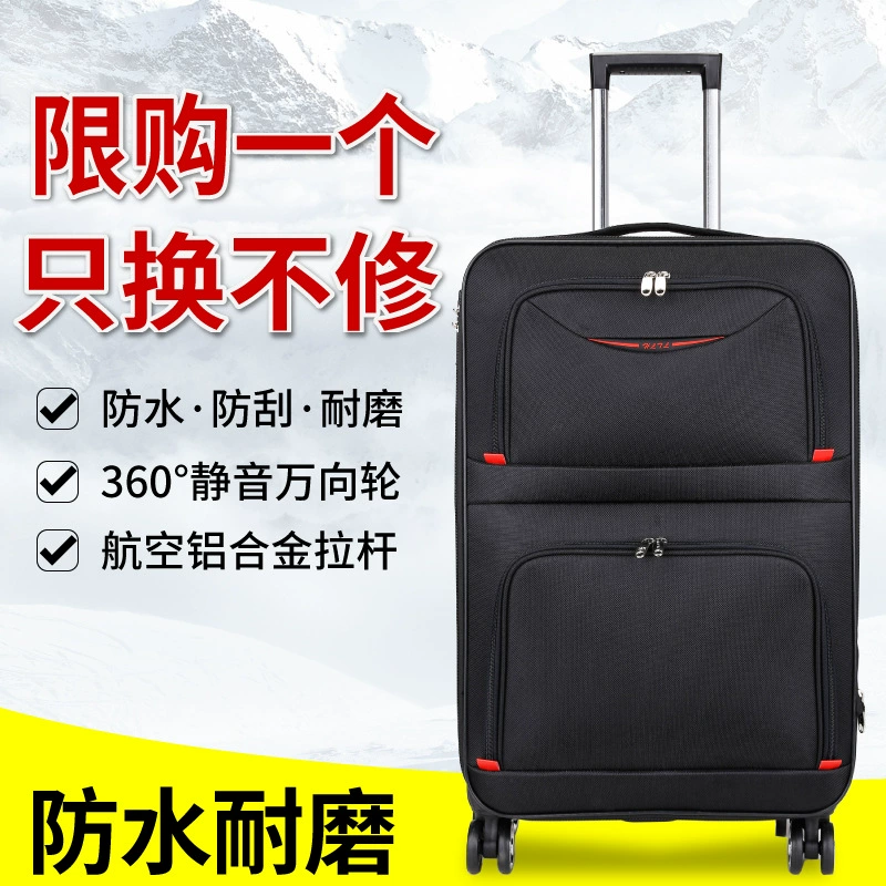 Чемодан-тележка из ткани Оксфорд 28inch для женщин, вместительный чемодан для мужчин, универсальные колеса, чемодан 24inch в 1, кожаный чемодан, антибактериальный 26inch