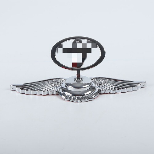 Car emblem, metal car badge, personalized car sticker, standing emblem, suitable for Toyota logo, car modification exterior decoration