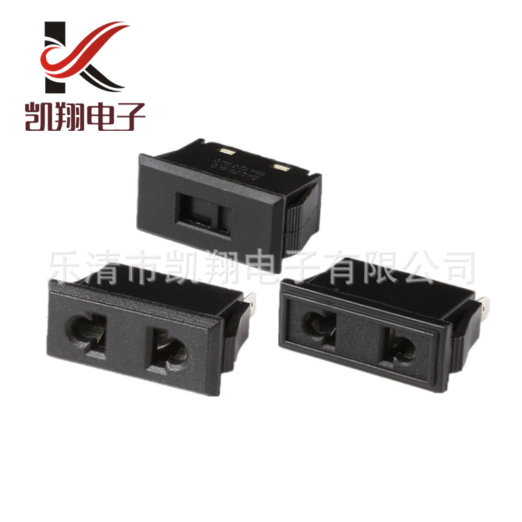 厂家直销AC插座 三信二插两孔插座 国标二孔电源插座工业电源母座