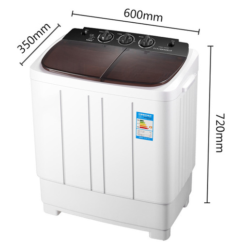 6.0KG Double Drum Semi-Automatic Washing Machine for Laundry and Washing, Factory Wholesale